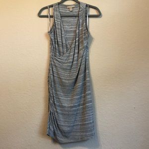 5/$25 Banana republic grey faux wrap dress